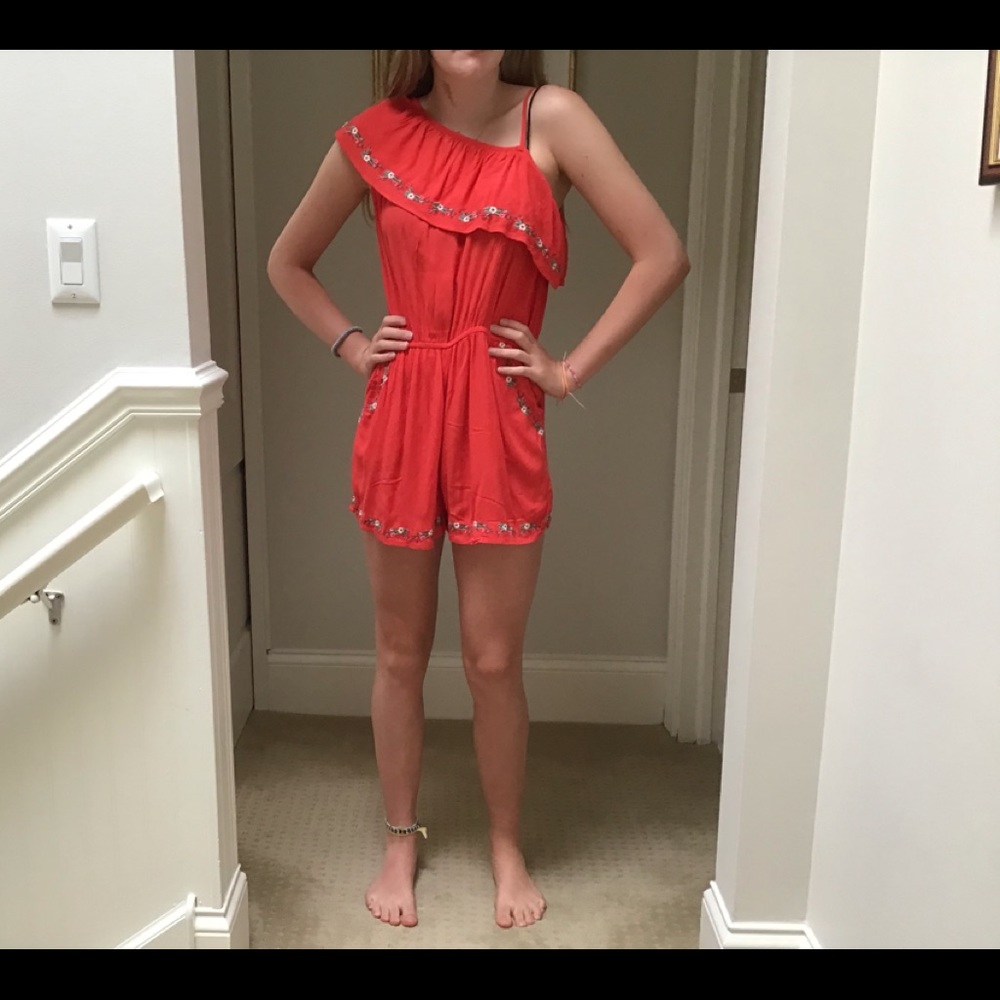 Children’s red romper